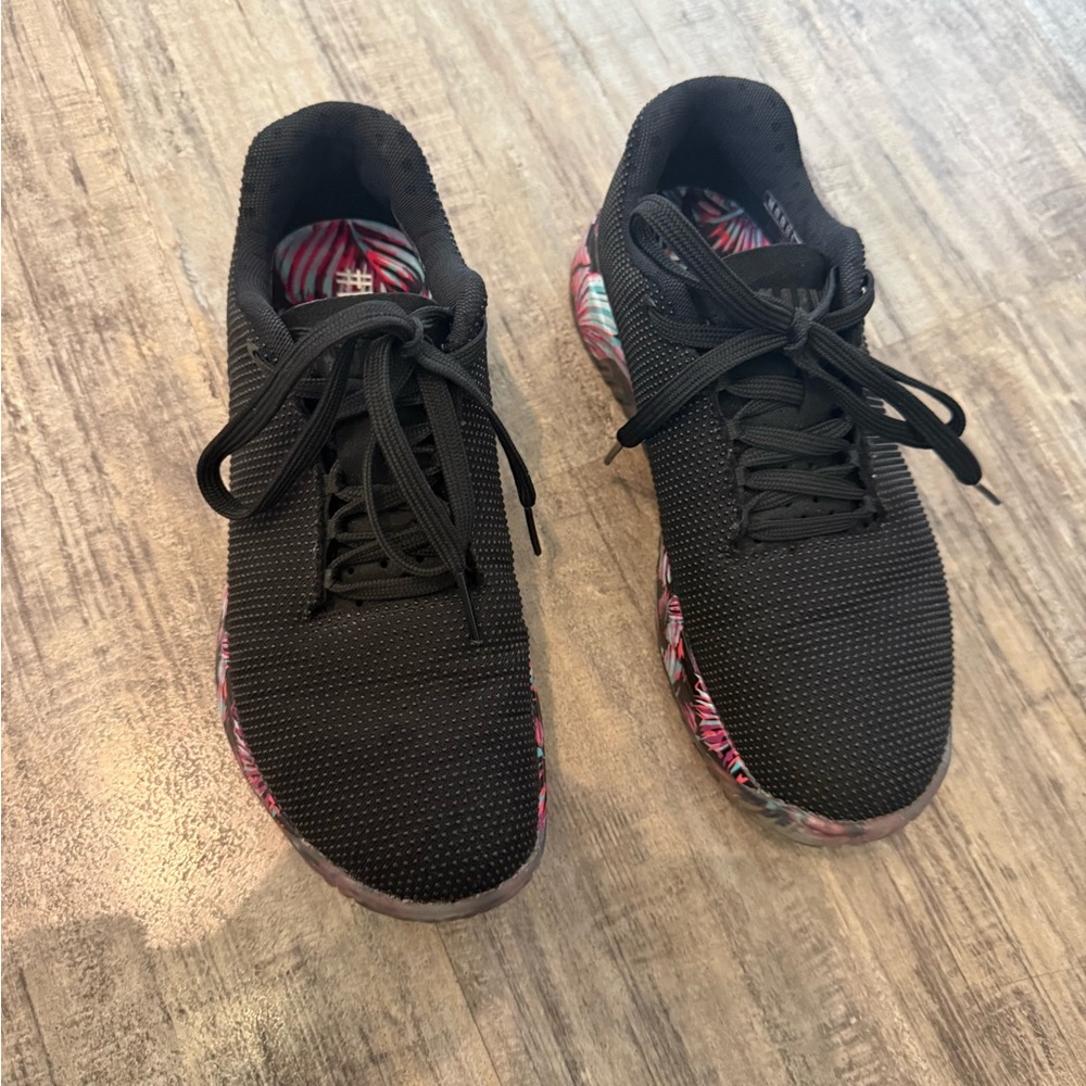 NOBULL Black Sneakers with Vibrant Soles
